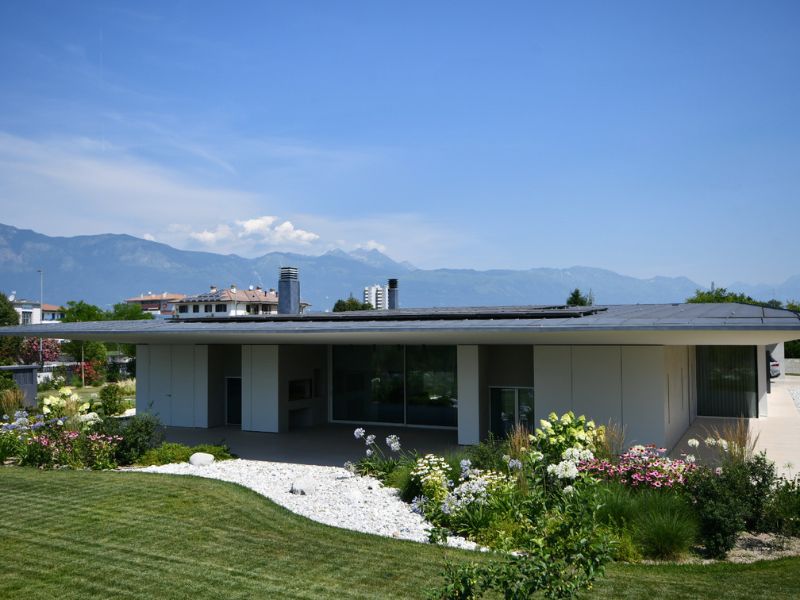 Villa con impianto fotovoltaico realizzato da Biscontin e Marcon srl
